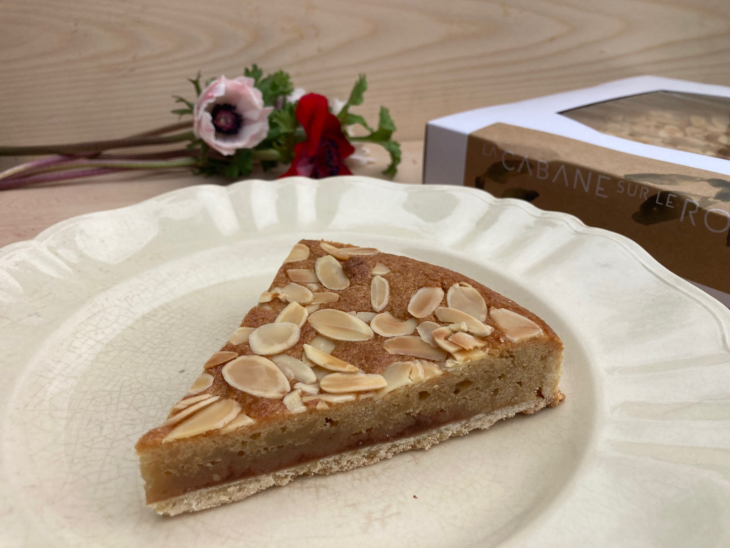Tarte amandine framboises