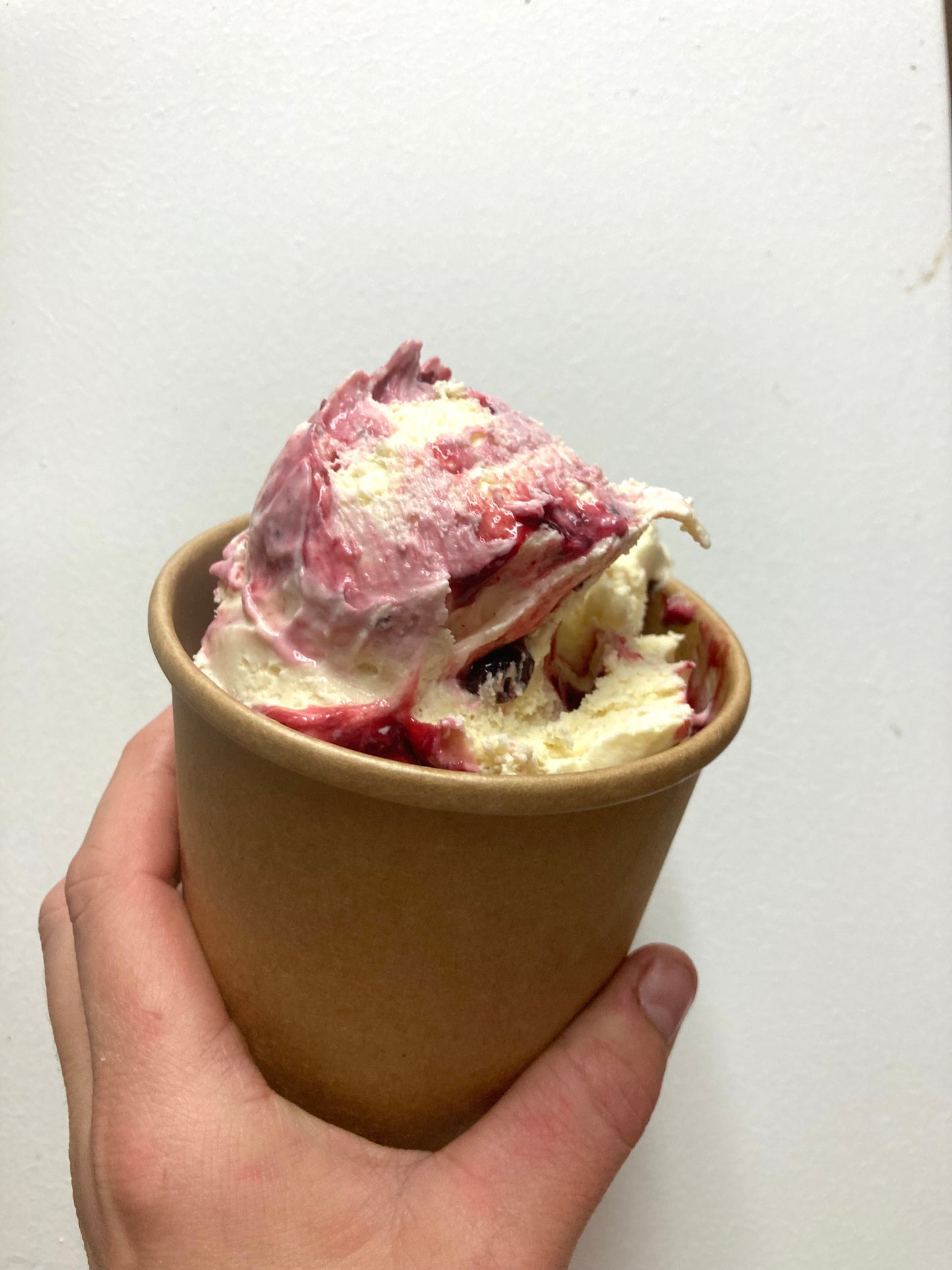 Pot de crème glacée ou sorbet